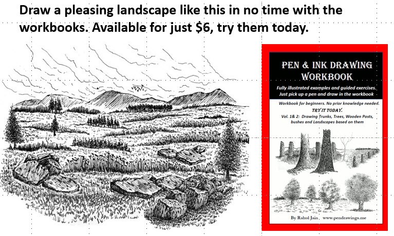 767x460 Pen And Ink Drawing Composition Themes With Video Demonstration - Drawing Themes