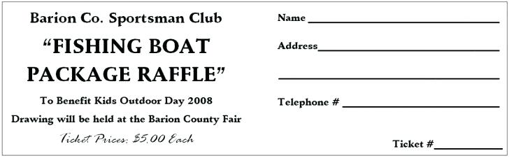 728x226 Draw Tickets Template - Drawing Ticket Template