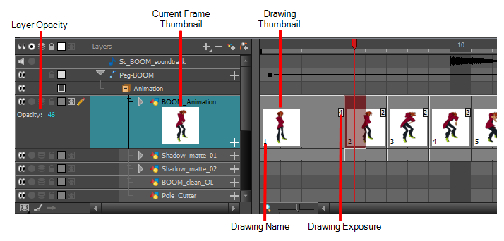 714x342 harmony premium documentation displaying drawing thumbnails - Drawing Timeline