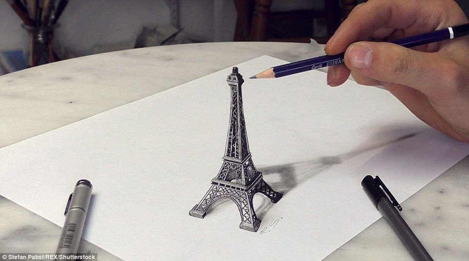 962x535 the drawings that jump off the page! german artist's eye popping - Drawing To Reality