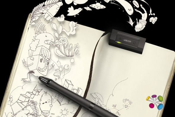 589x393 wacom inkling easily converts hand drawings to vector gigaom - Drawing To Vector