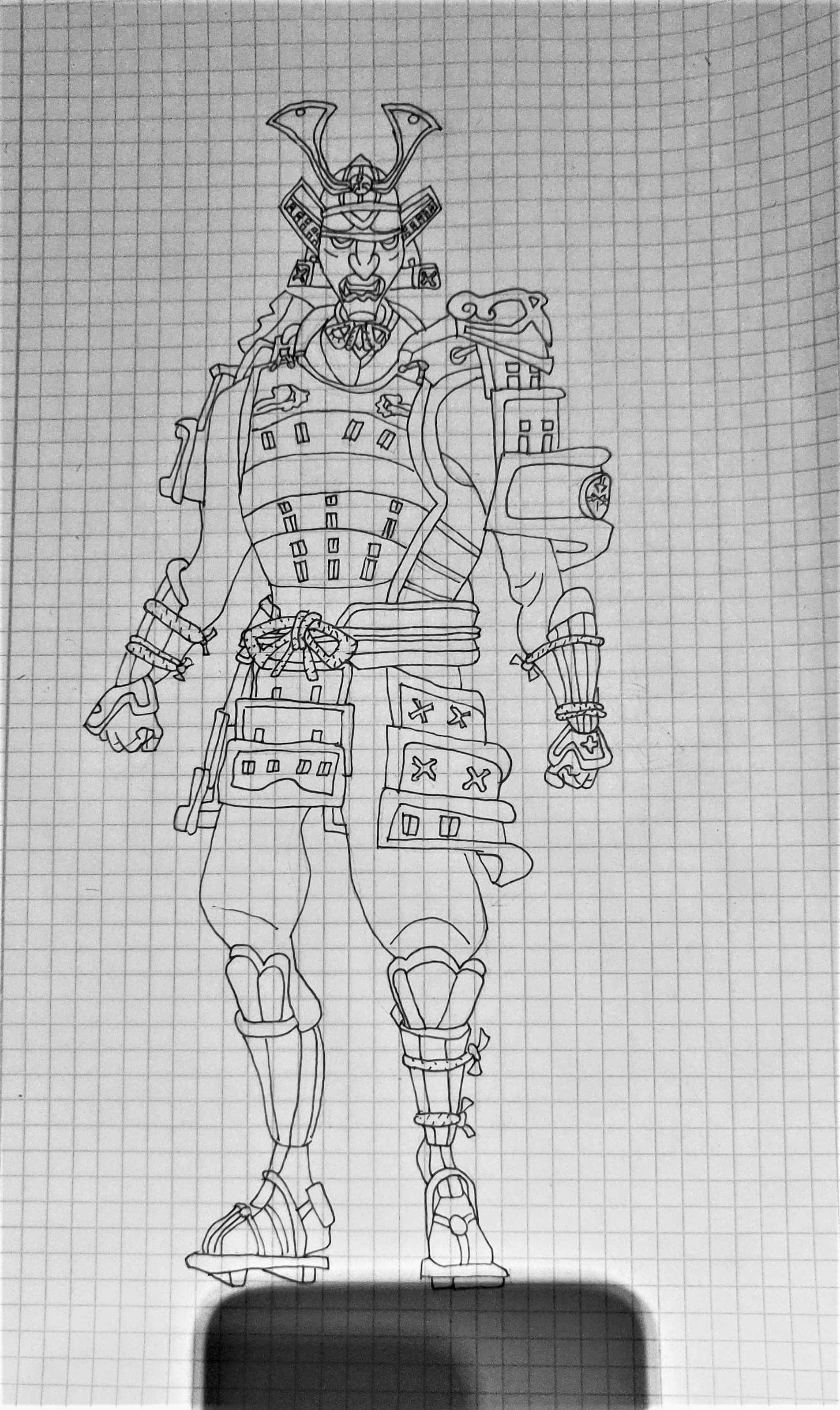 1904x3195 tried to draw the musha skin today! fortnitebr - Drawing Today
