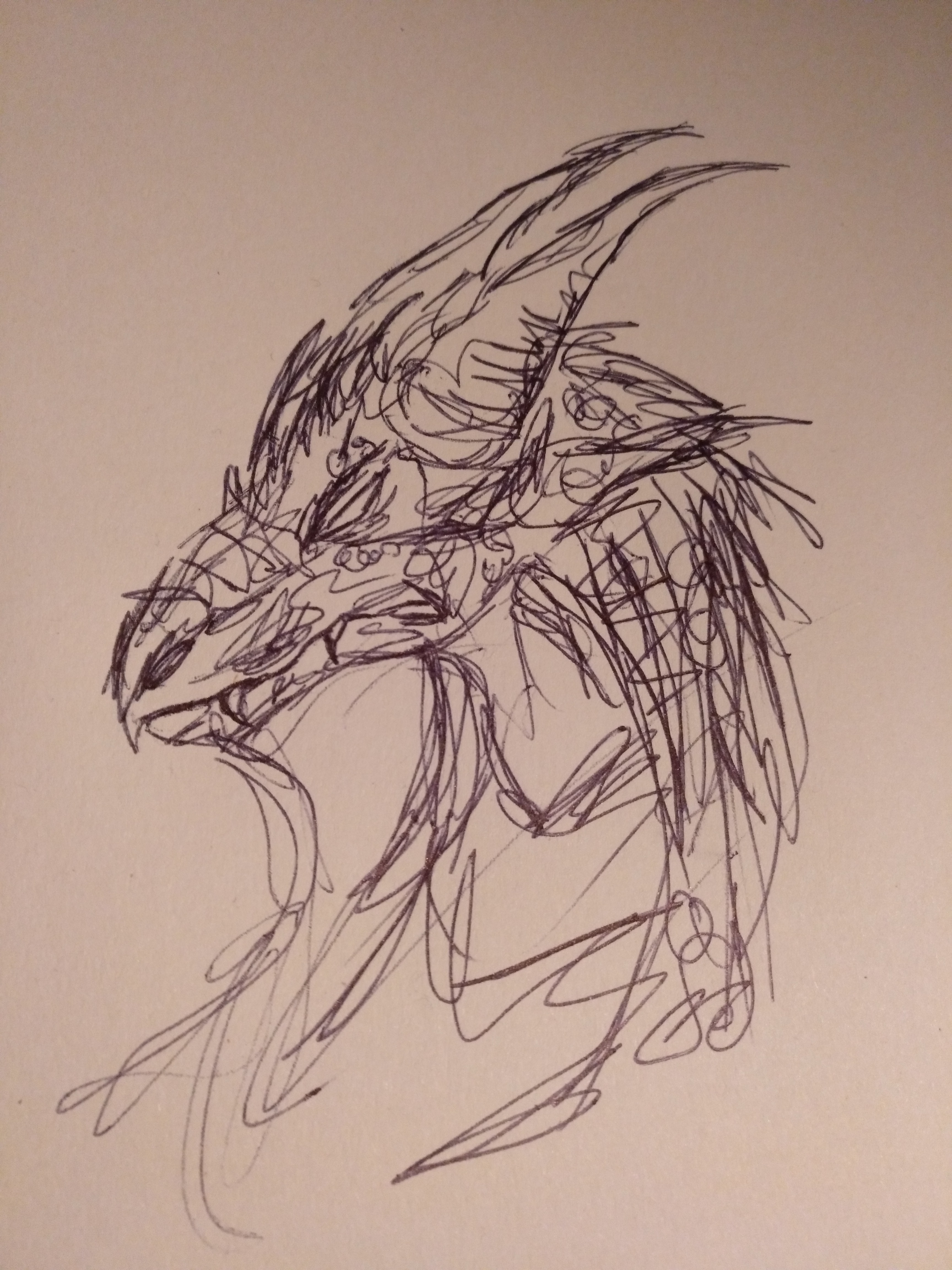 3456x4608 Didn't Draw Since Tryed To Draw A Dragon Today - Drawing Today