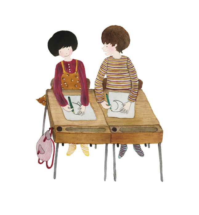 646x700 Paintings Illustrations - Drawing Together