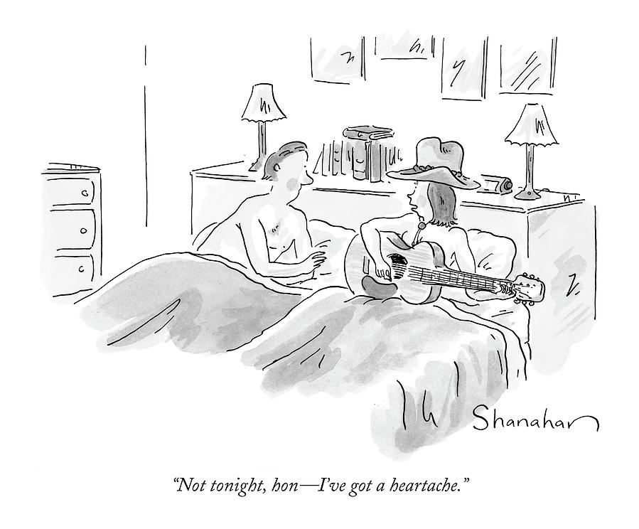 899x744 Not Tonight Drawing - Drawing Tonight