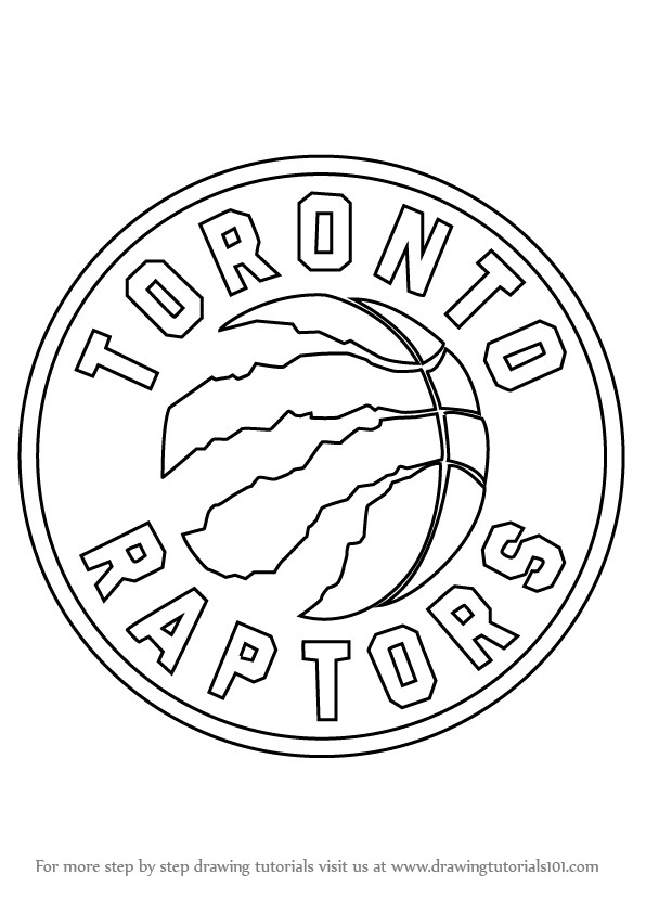 596x842 Learn How To Draw Toronto Raptors Logo - Drawing Toronto