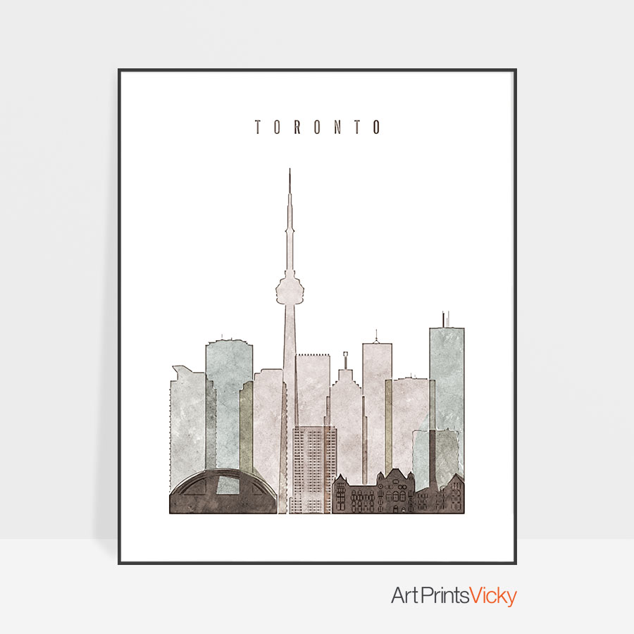 900x900 Toronto Drawing Poster Art Prints Vicky - Drawing Toronto