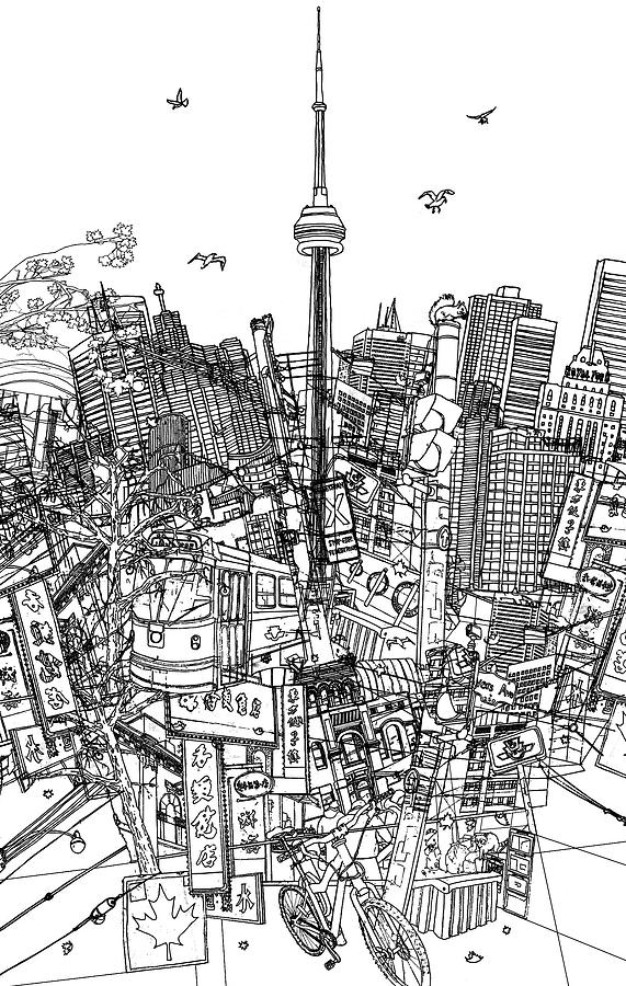 571x900 Toronto Drawing - Drawing Toronto