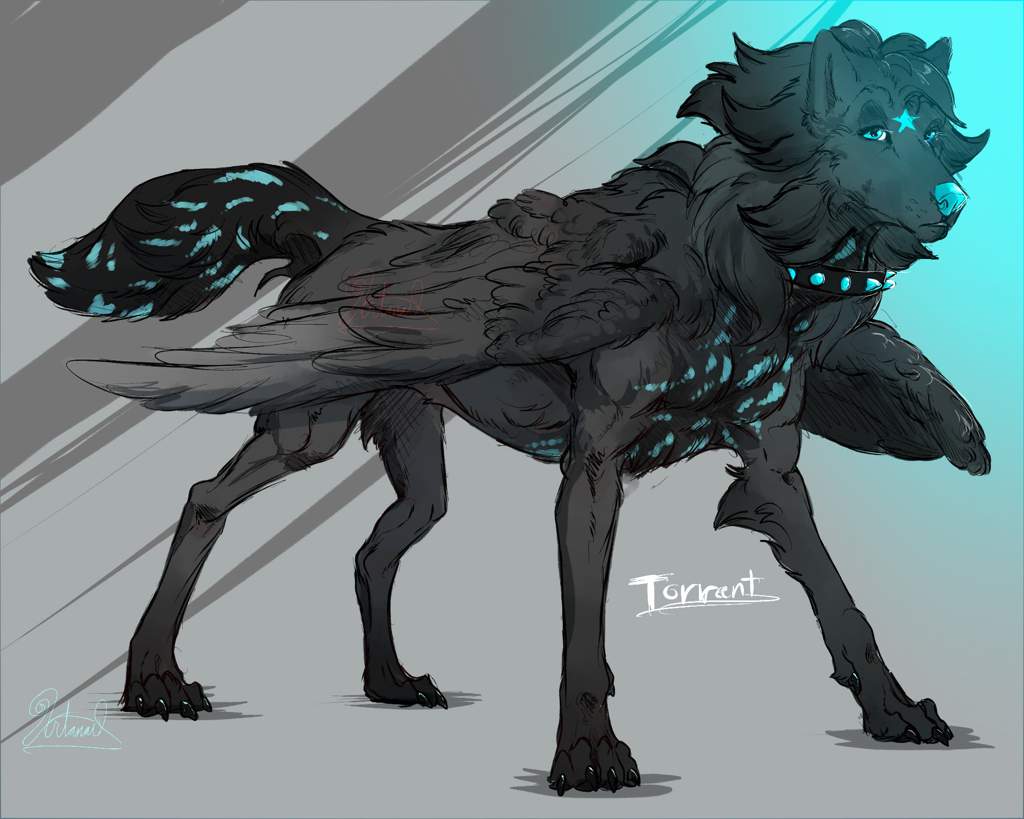 1024x819 Art Trade With Torrent Wolf Pack Amino Amino - Drawing Torrent