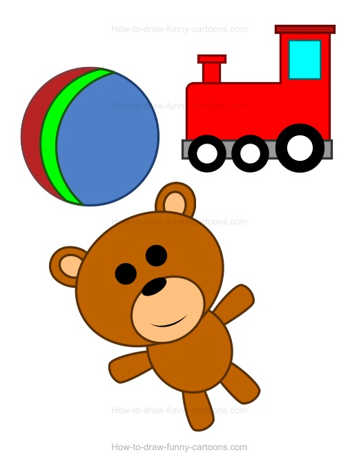 520x675 how to draw cartoon toys - Drawing Toys
