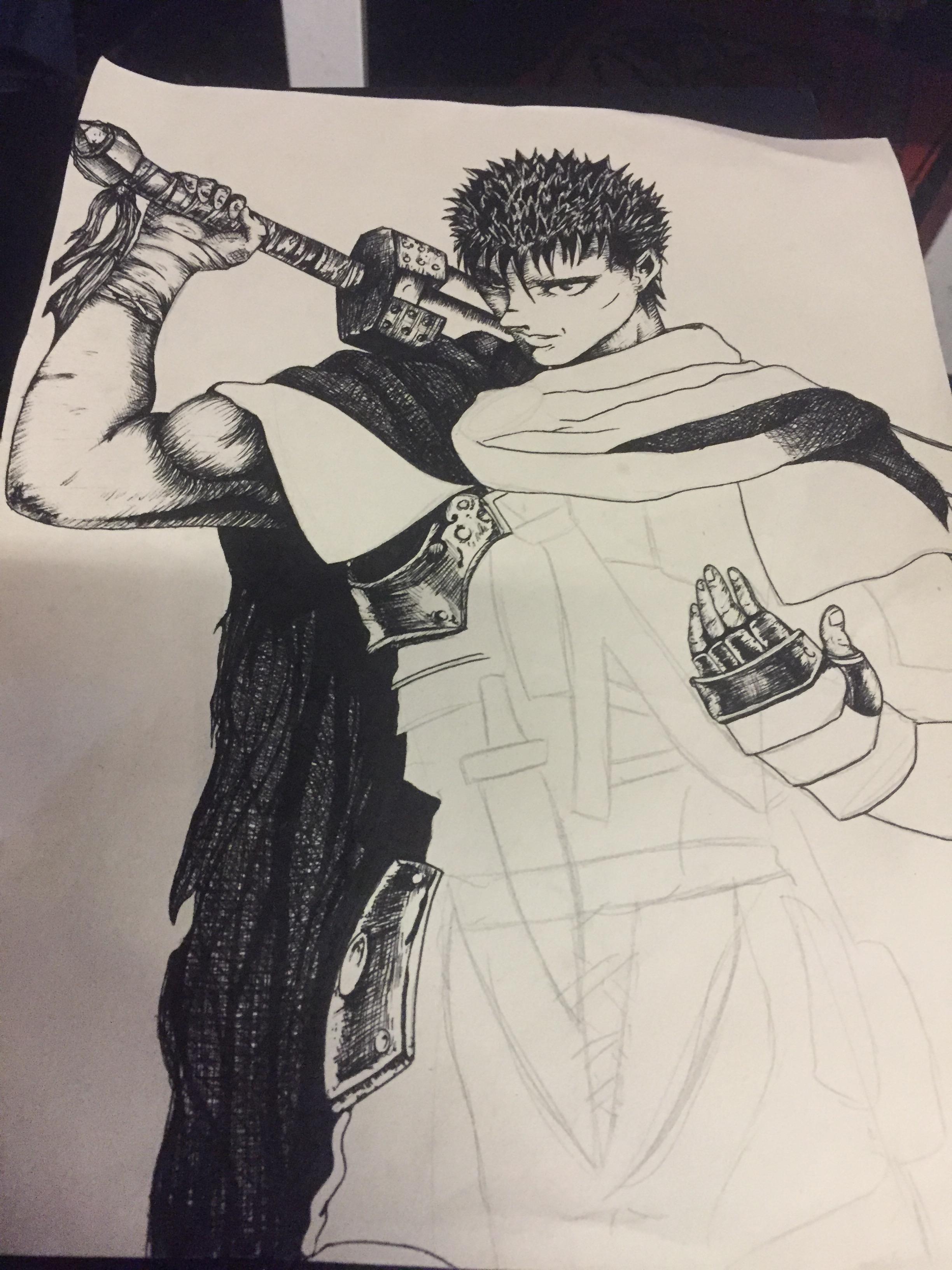 2448x3264 Berserk Drawing Transition - Drawing Transition