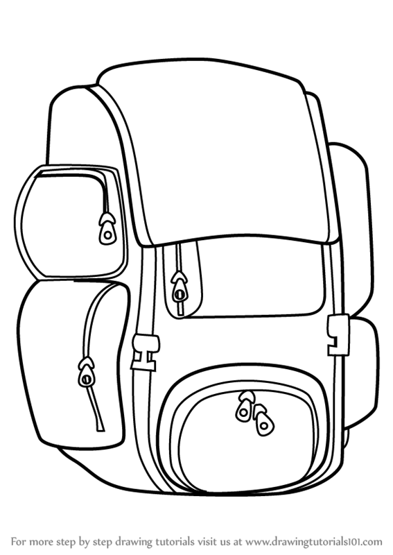 567x800 learn how to draw travel bag easy - Drawing Travel