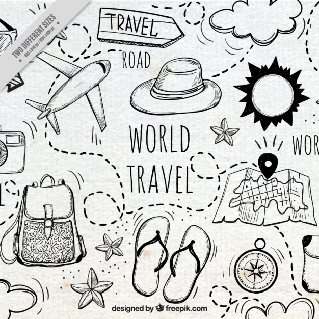 626x626 Travel Vectors, Photos And Free Download - Drawing Travel