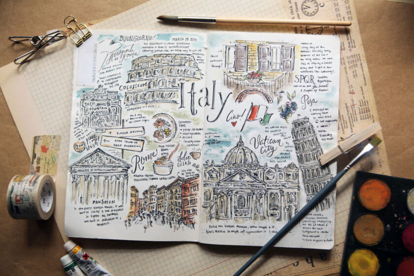 840x560 travelettes drawing on experience inspiration for your travel - Drawing Travel