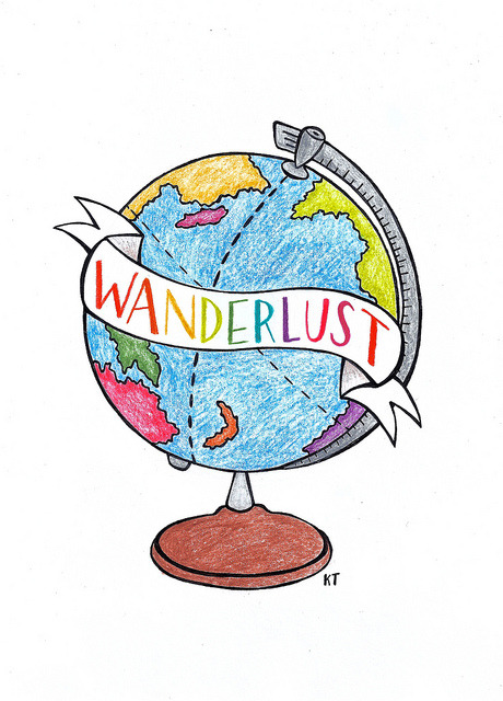 460x640 Drawing Illustration Art Rainbow Typography Vintage Design Travel - Drawing Travel