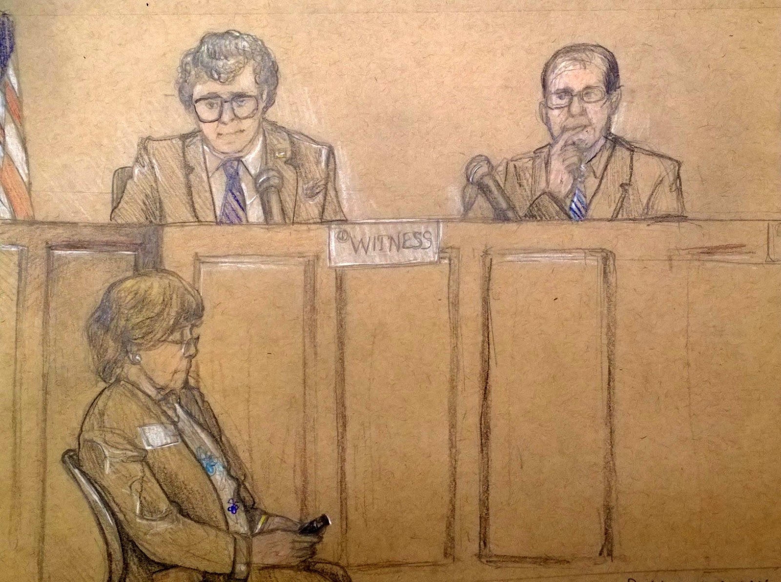 1600x1194 illustrated courtroom march - Drawing Trial