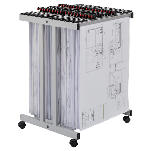 500x500 Trolley Carrier Drawing Hanger System Drawing Racks - Drawing Trolley