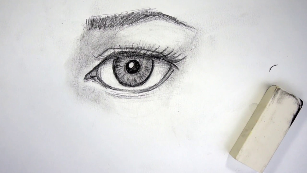 1280x720 How To Draw A Realistic Eye In Steps - Drawing Tutorial Beginner