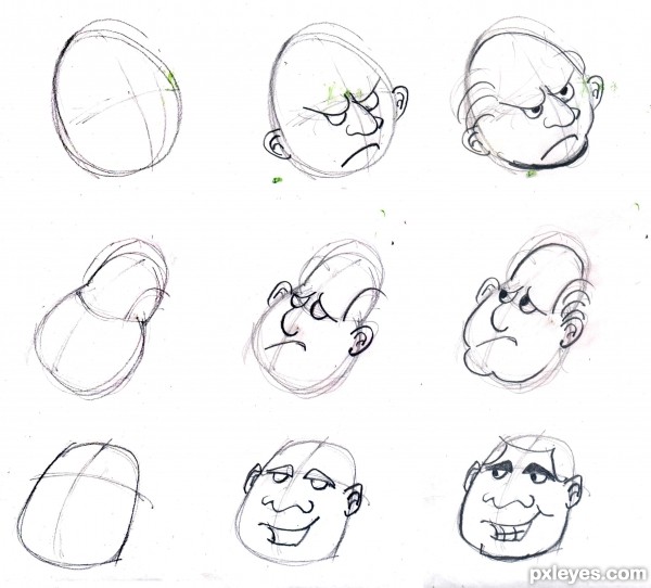 600x542 Simple Tricks To Draw Your Own Cartoons - Drawing Tutorials For Beginners
