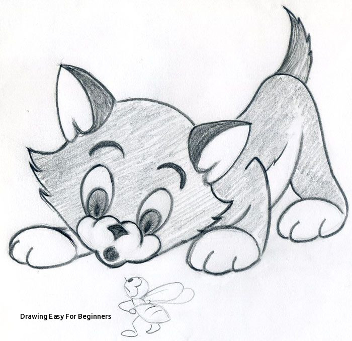 700x677 Drawing Easy For Beginners Learn How To Draw Cartoon Kitten Quick - Drawing Tutorials For Beginners