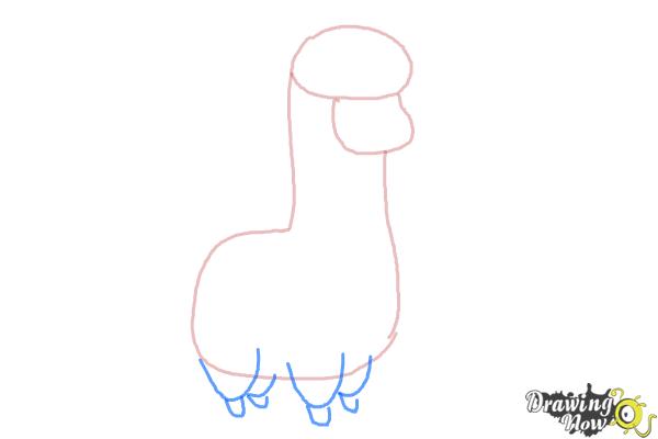 600x400 How To Draw A Llama For Kids - Drawing U