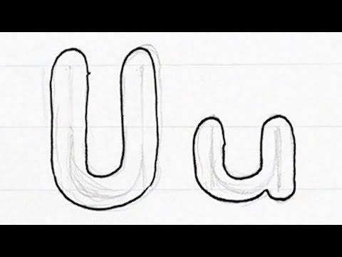 480x360 How To Draw Bubble Writing Real Easy - Drawing U