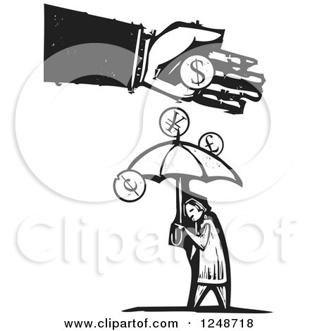 450x470 clipart illustration of a stressed and jobless caucasian man - Drawing Unemployment