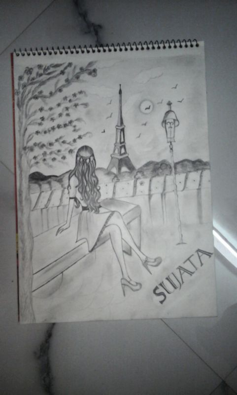 481x800 How To Draw With Charcoal Steps - Drawing Using Charcoal Pencil