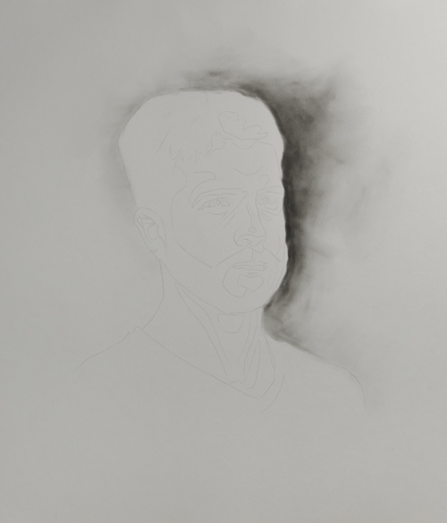 500x584 How To Draw A Charcoal Portrait Step - Drawing Using Charcoal Pencil