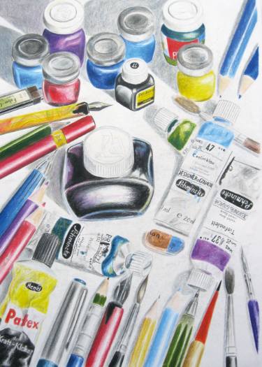 375x525 Drawing Utensils Drawing - Drawing Utensils