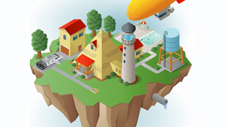 960x540 drawing vector graphics isometric illustration - Drawing Vector Graphics