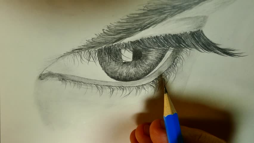 852x480 The Art Of Drawing With Stock Footage Video - Drawing Videos
