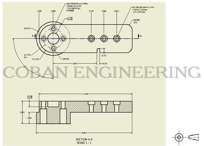 660x472 Technical Drawings Lines,geometric Dimensioning And Tolerancing - Drawing Views