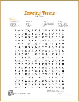 256x332 Drawing Terms Classroom Behavior, Worksheets Curr Art, Art - Drawing Vocabulary
