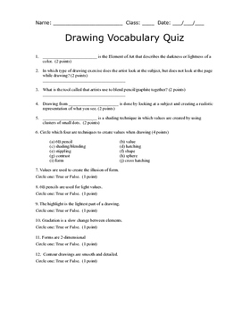271x350 drawing vocabulary quiz - Drawing Vocabulary