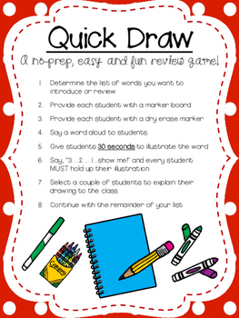 263x350 Quick Draw Game A Fun Way To Review Vocabulary! - Drawing Vocabulary