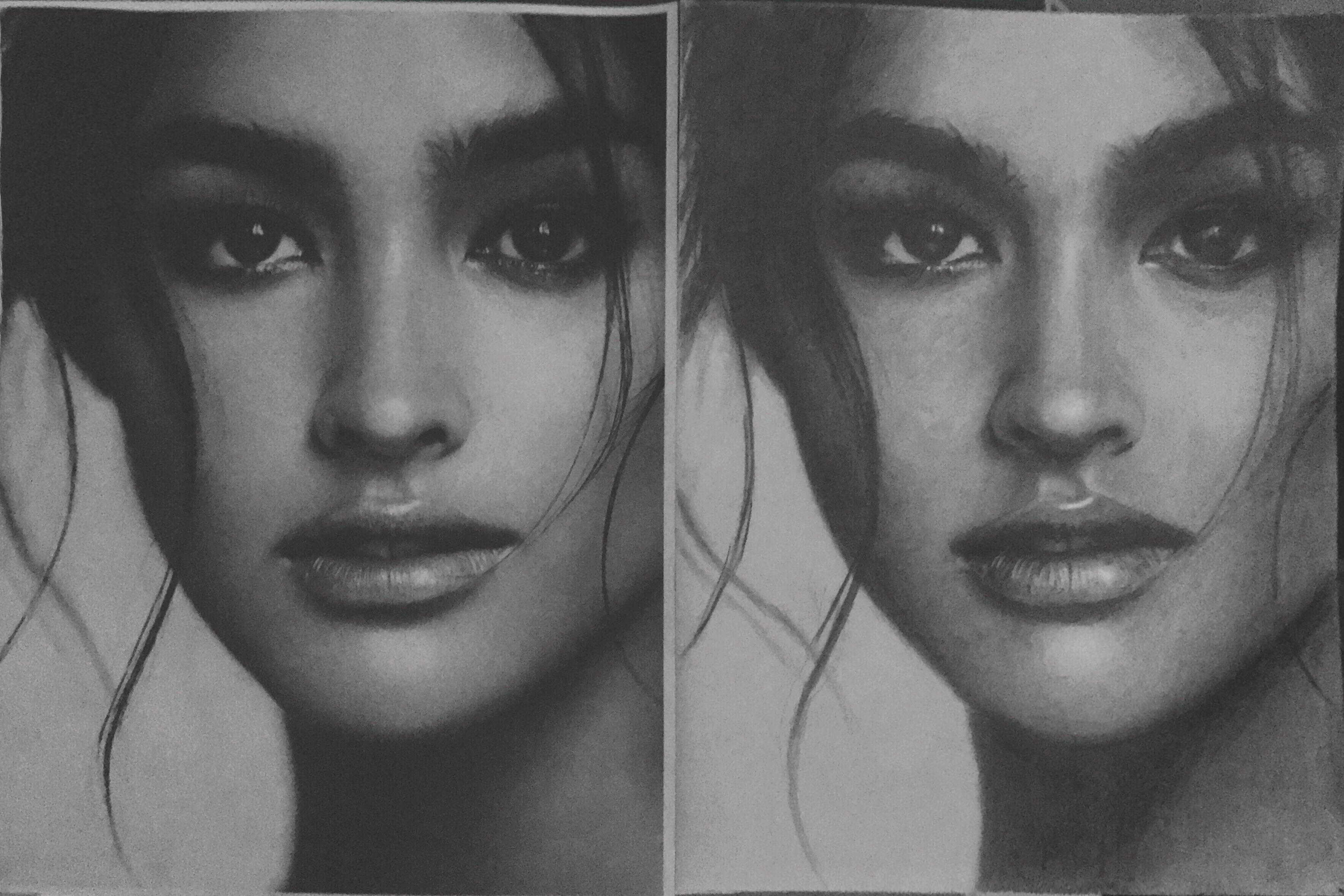 3540x2361 Liza Soberano Reference Vs Drawing Drawing - Drawing Vs Drawing