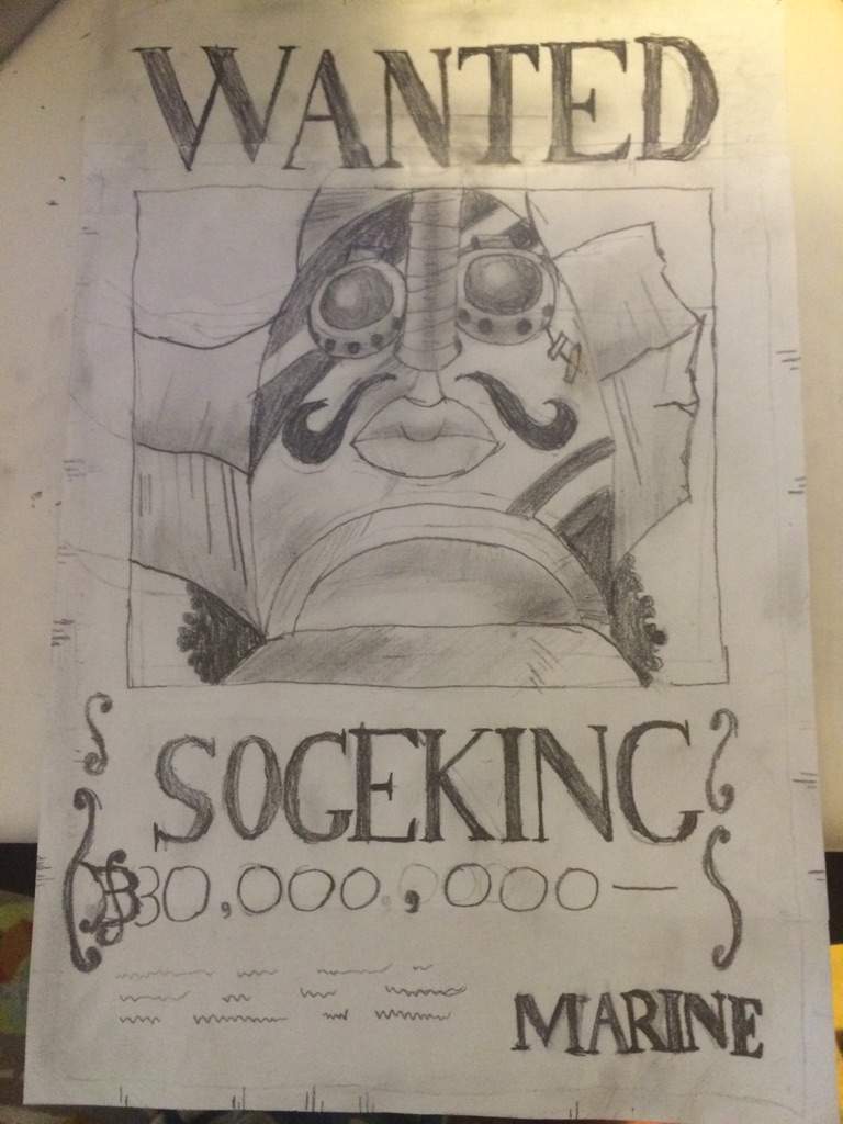768x1024 New Sogeking Wanted Poster Drawing! Anime Amino - Drawing Wanted
