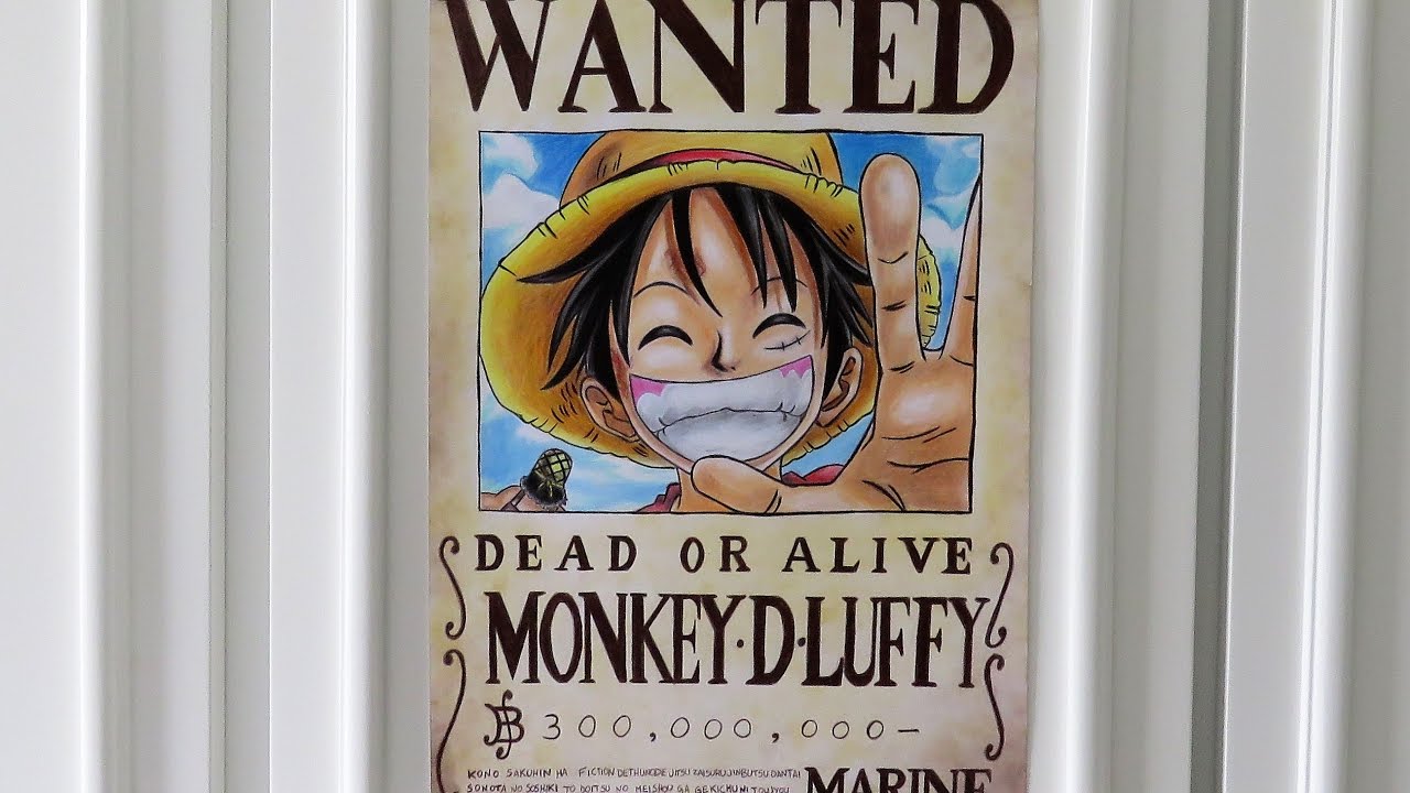 1280x720 One Piece Monkey D Luffy Speed Drawing - Drawing Wanted