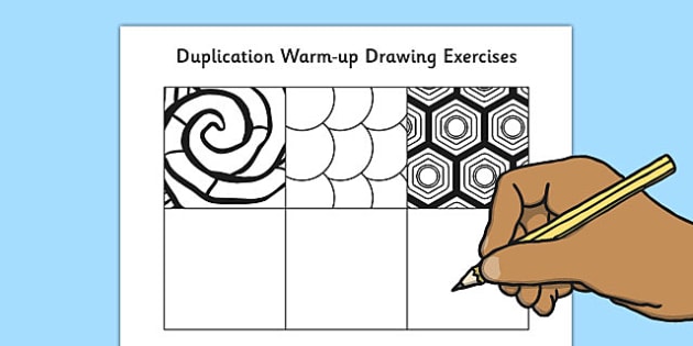 630x315 duplication warm up drawing exercises - Drawing Warm Ups