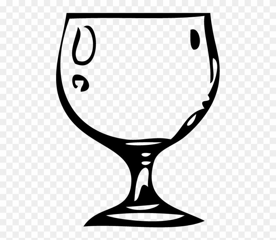 880x767 Water Goblet Clipart - Drawing Wine