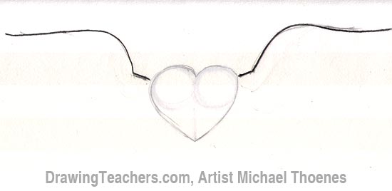 550x268 How To Draw A Heart With Wings - Drawing Wings Tutorial