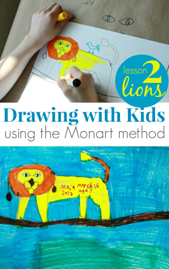 642x1024 Drawing For Kids Lions! Monart Method Lesson - Drawing With Children Mona Brookes