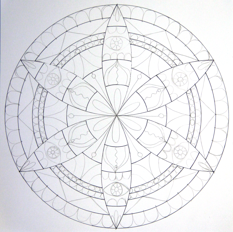 900x897 How To Draw A Mandala With A Compass Drawing Drawings, Mandala - Drawing With Compass