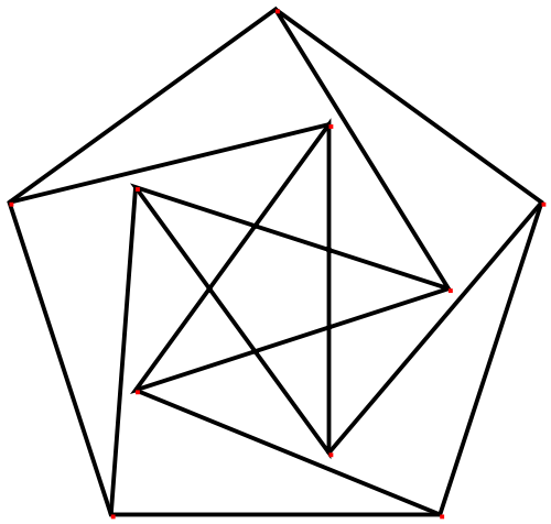 500x476 ruler and compass construction of the unit distance petersen graph - Drawing With Compass
