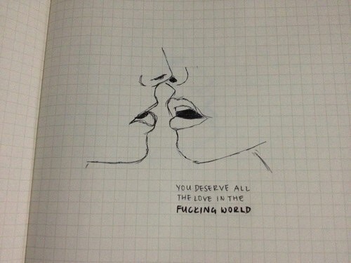 500x375 love drawing art relationship beautiful hipster words vintage - Drawing With Love Quotes