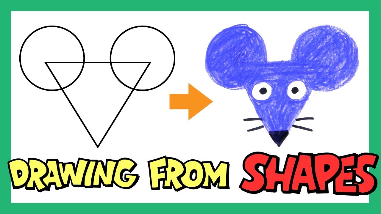 1280x720 Drawing Shapes For Kids Drawing Animals With Shapes Learn - Drawing With Shapes