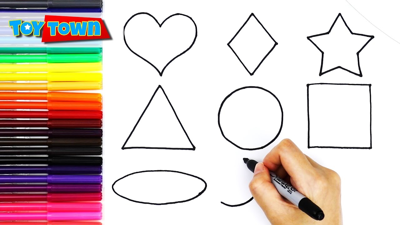 1280x720 Learn Shapes For Kids - Drawing With Shapes
