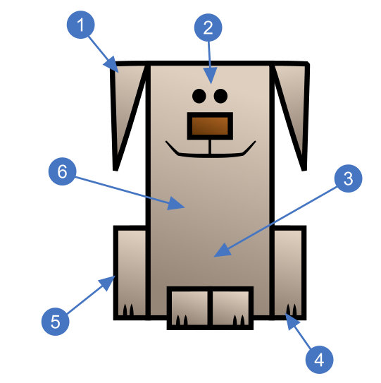 541x543 How To Draw Animals - Drawing With Triangles