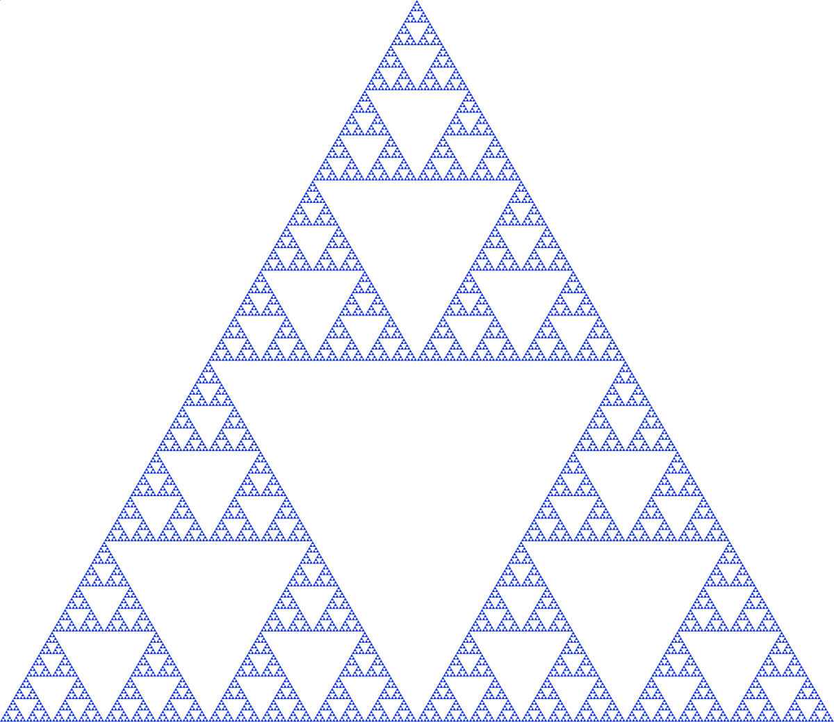1200x1039 Sierpinski Triangle - Drawing With Triangles